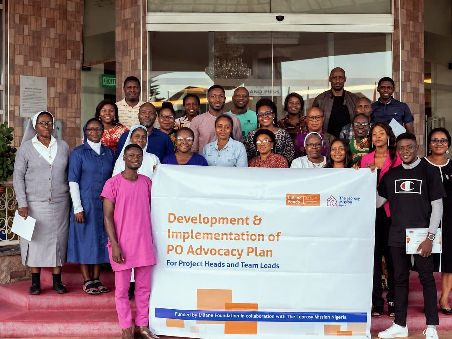 SECHILD and partner organizations at an advocacy plan meeting funded by Liliane Fonds and The Leprosy Mission Nigeria
